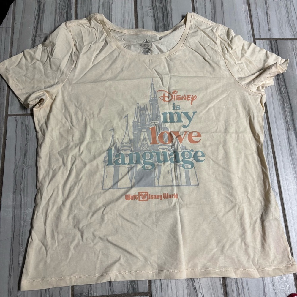 Disney Cream Short Sleeve Tee